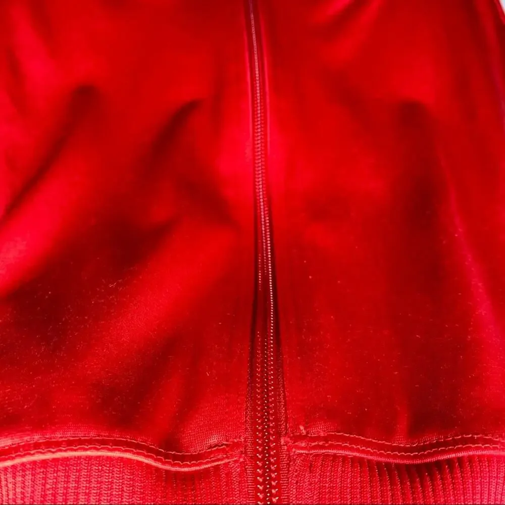 Nike Full Zip Up Track Athletic Jacket with Pockets Red White Youth Kids Medium - Picture 6 of 8